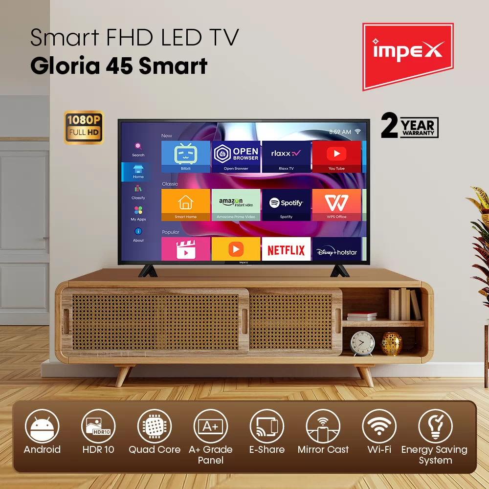 45" LED SMART TV | GLORIA 45 SMART
