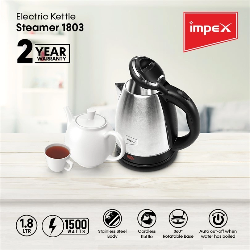 Using electric kettle as a steamer