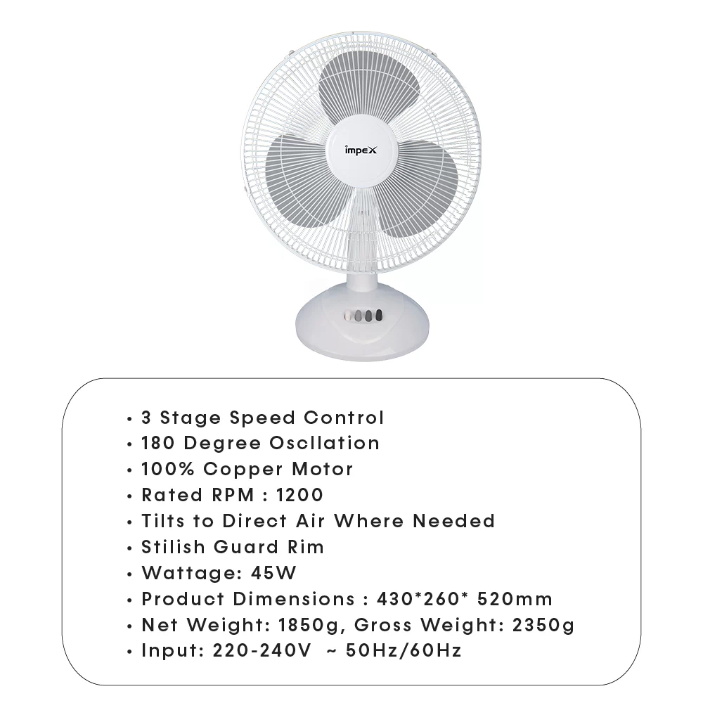 Electronic Table Fan | TF 7505