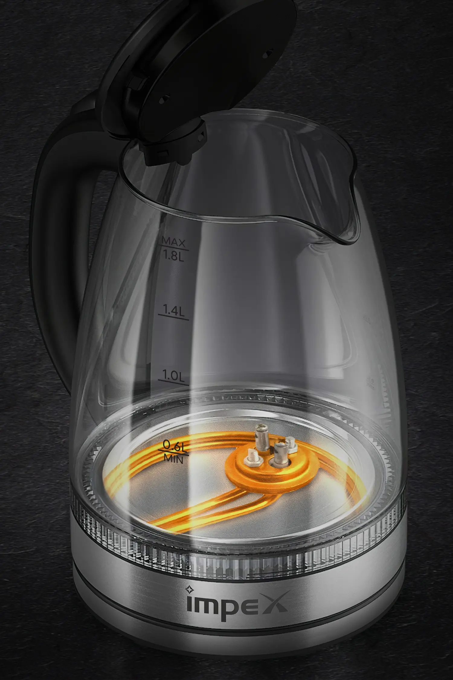 Shop LePresso 360 Transparent Quick-Boil Glass Kettle in Oman