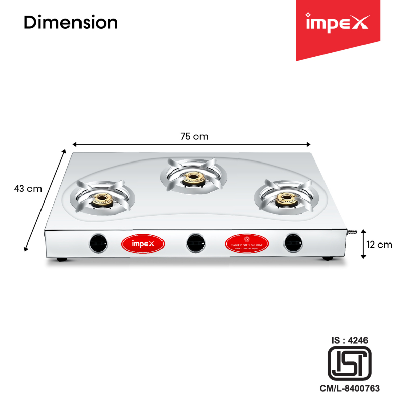 Stainless Steel Gas Stove IGS 13B