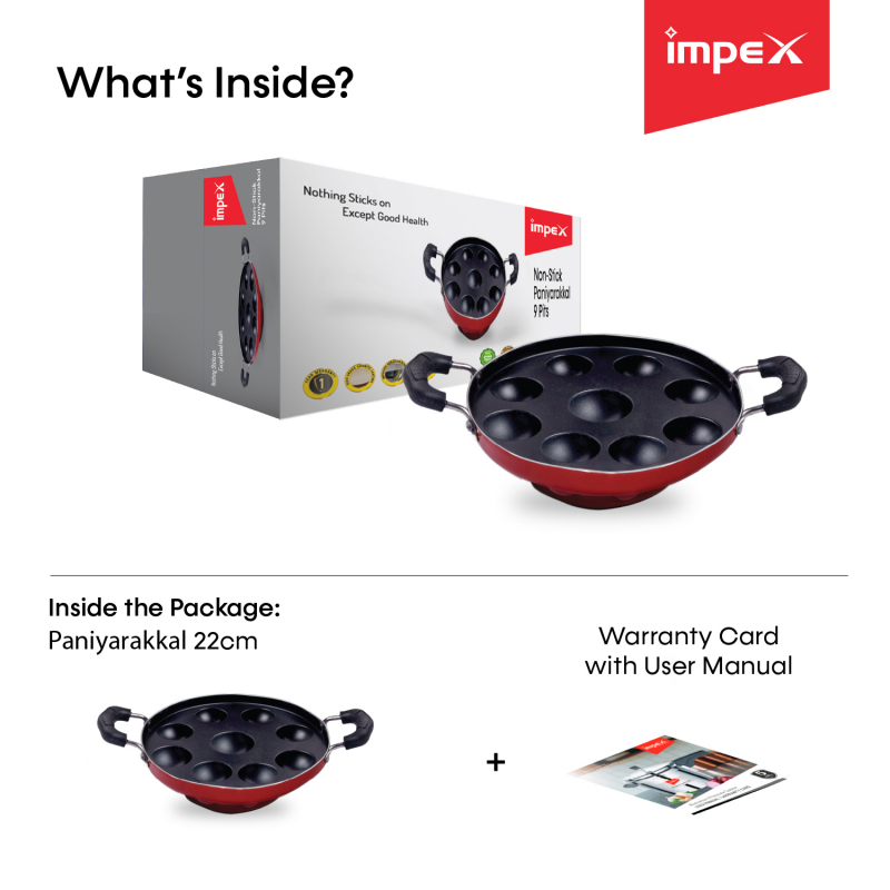 Impex ITP-2820 Induction Base Nonstick Aluminium Tawa Pan (28