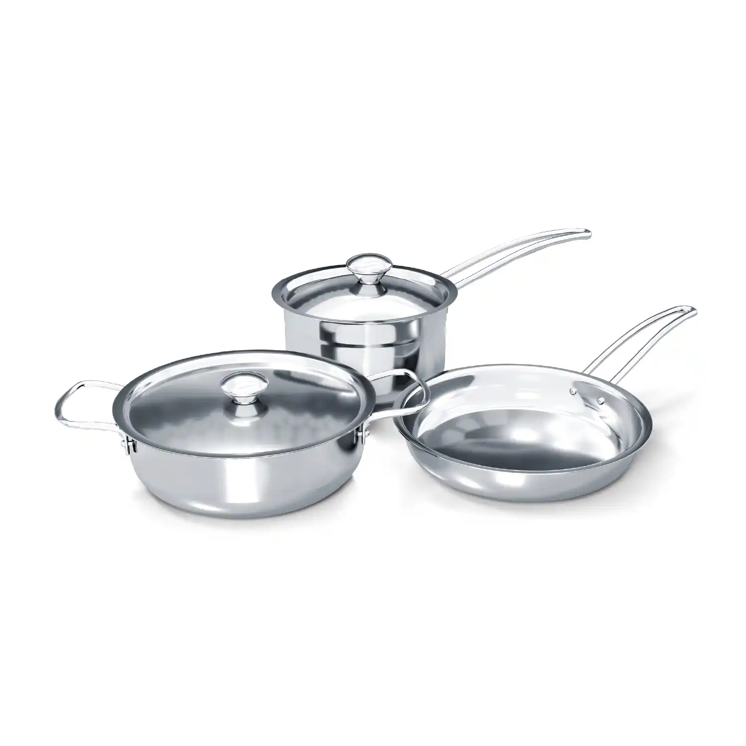 Stainless Steel Cookware 5 Pcs Set