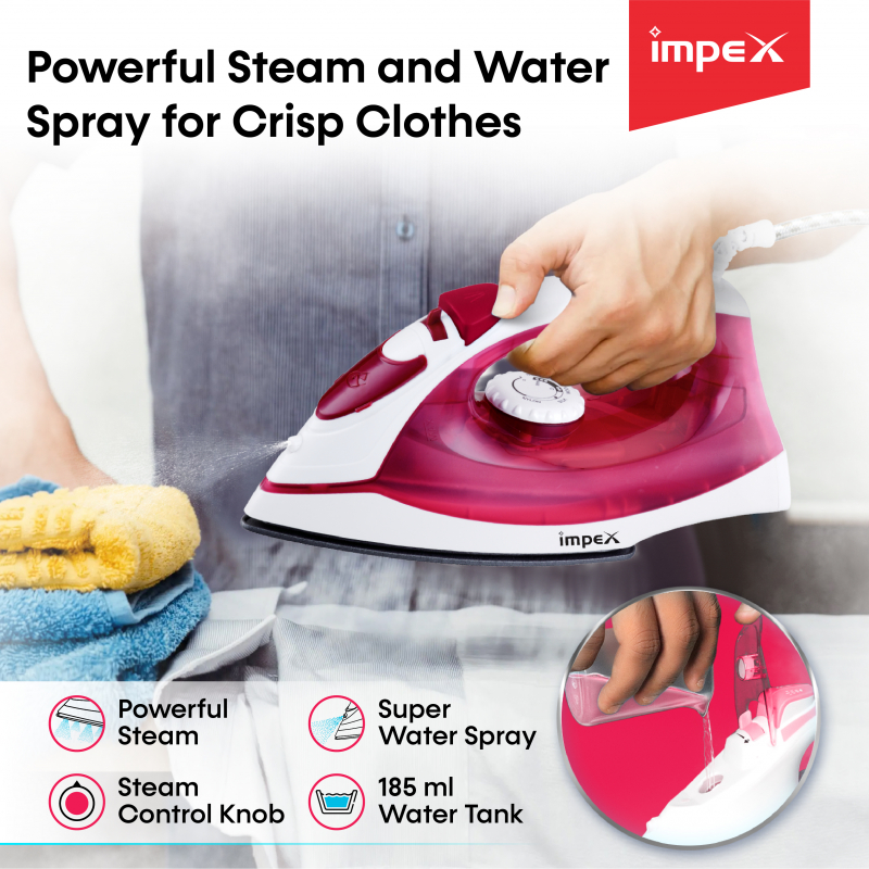 IBS 401 | Steam Iron Box with Nonstick Soleplate