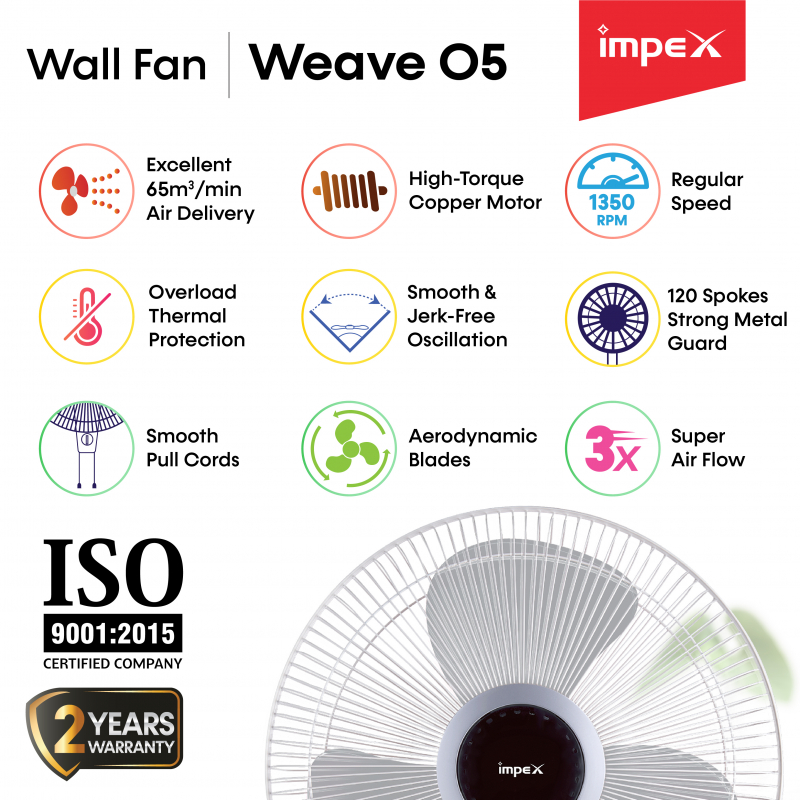 Weave 05 | Wall Hanging Fan