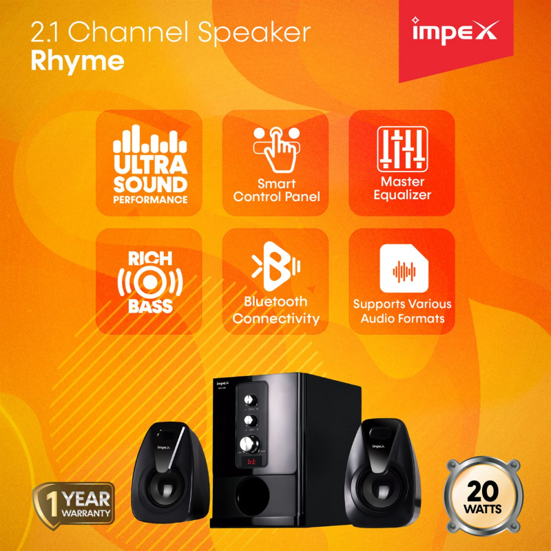 Rhyme | 2.1 Ch Multimedia Speaker