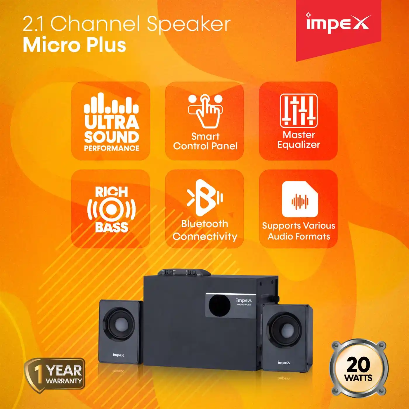 2.1 Speaker System | Micro Plus