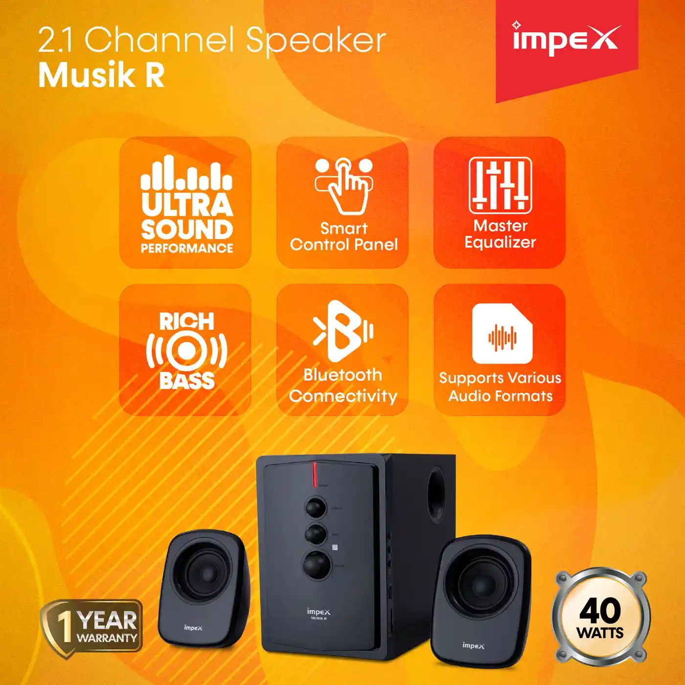 2.1 Speaker System | Musik R