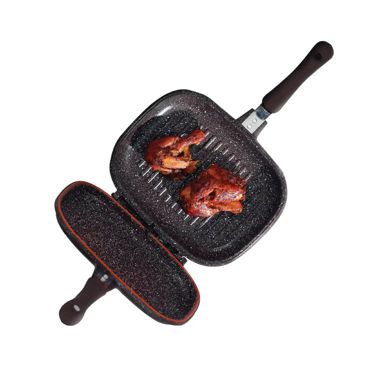 Diecast Aluminium Double Side Grill Pan | Ruby 2824