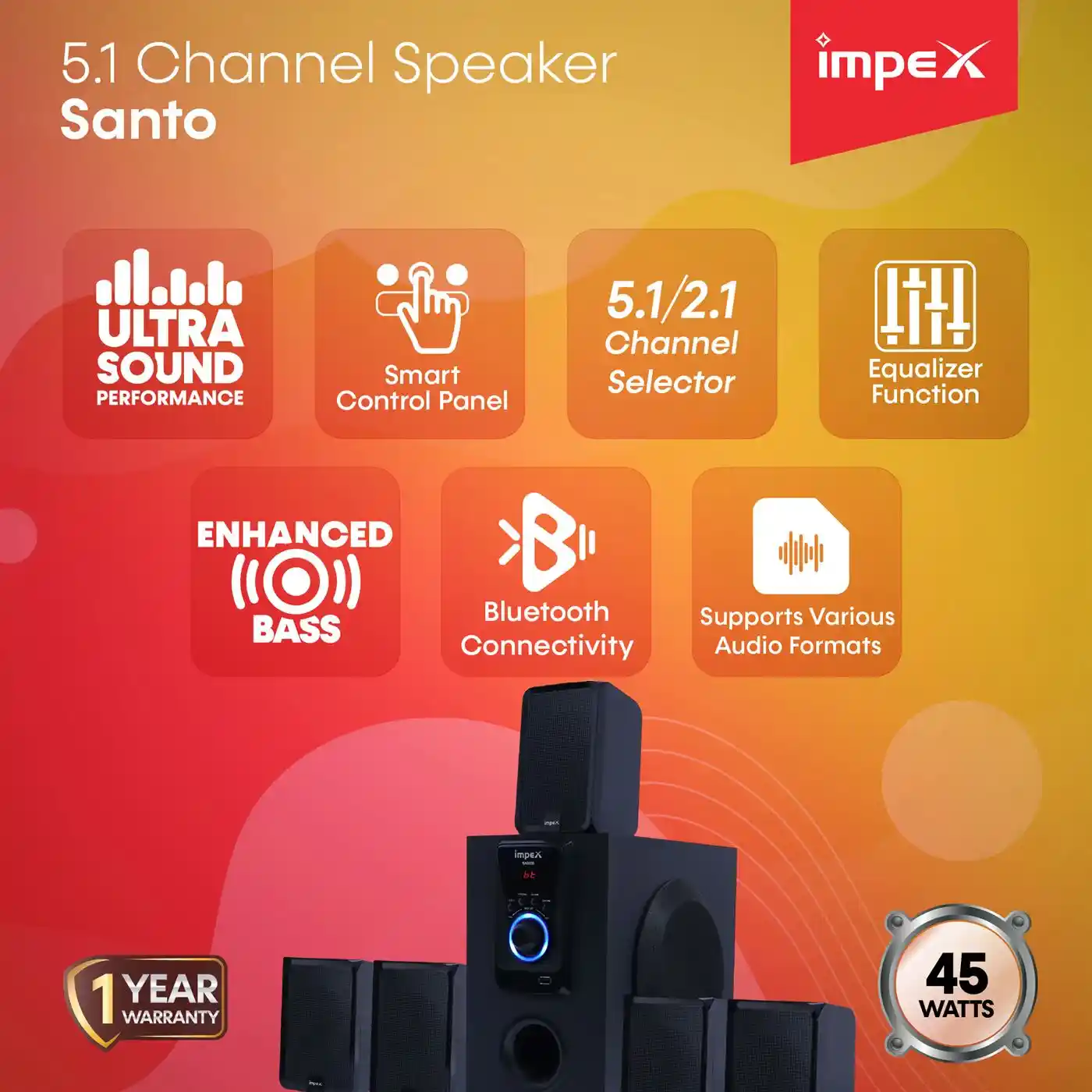 5.1 Speaker System | Santo