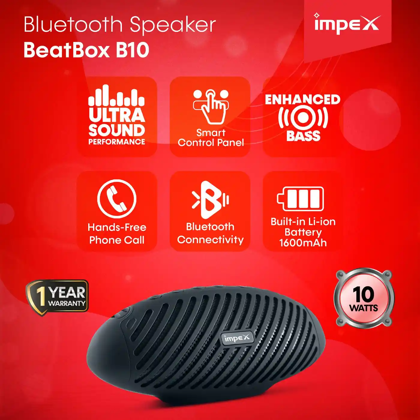 Portable Bluetooth Speaker | BeatBox B10