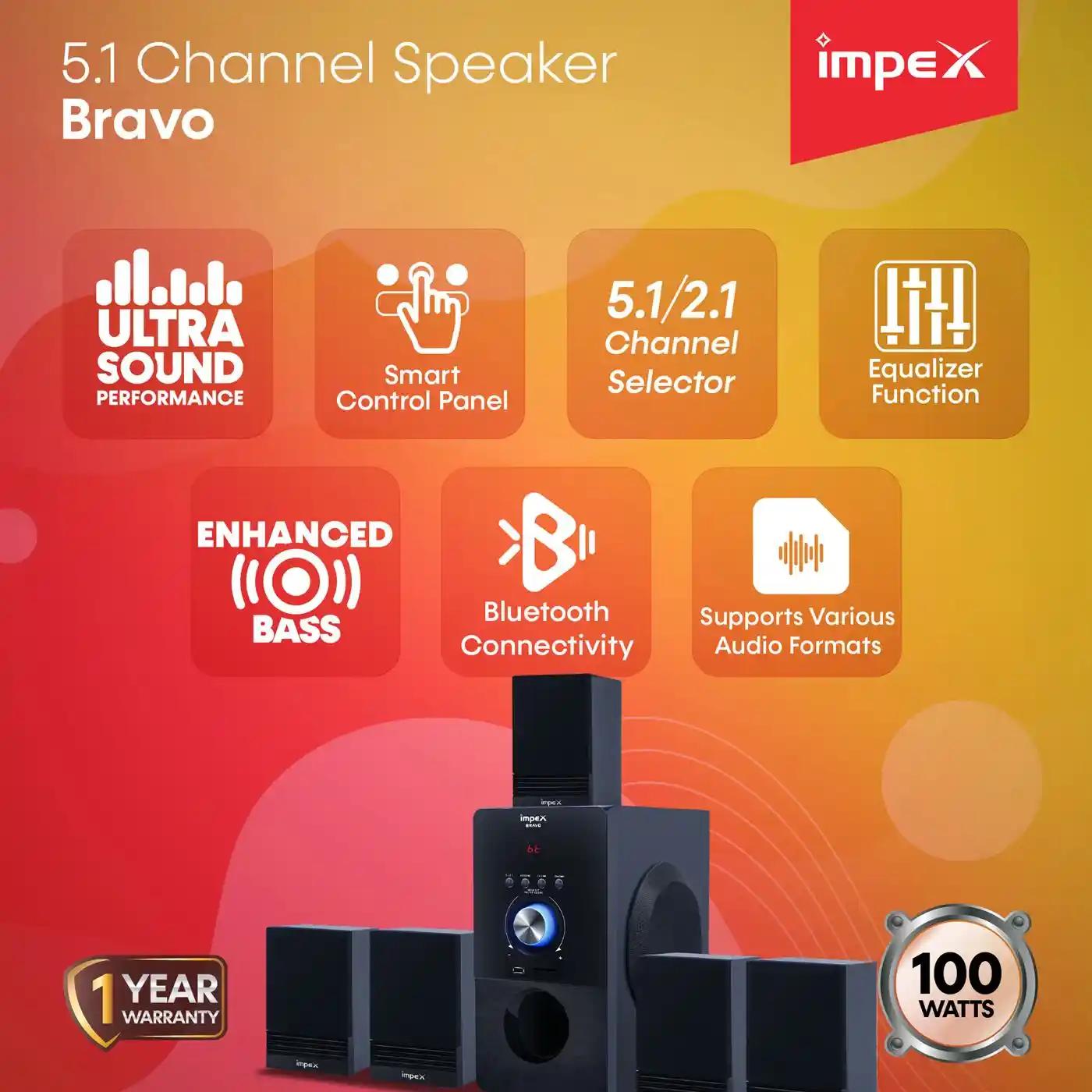 5.1 Speaker System | Bravo