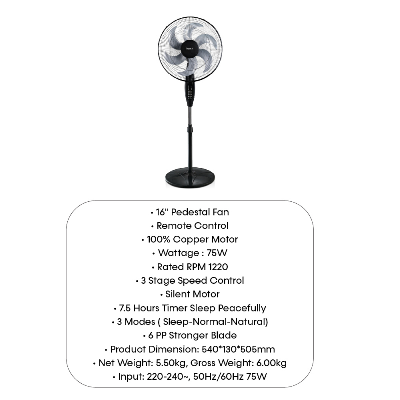 Pedestal Fan | PF 7504