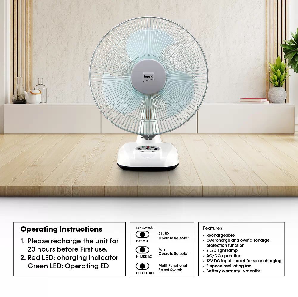 Rechargeable Desktop Fan | Breeze D3