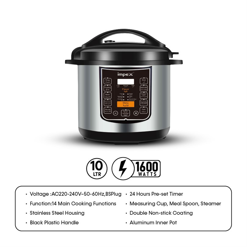 Electric Pressure Cooker | 8 Litre | EPC 10