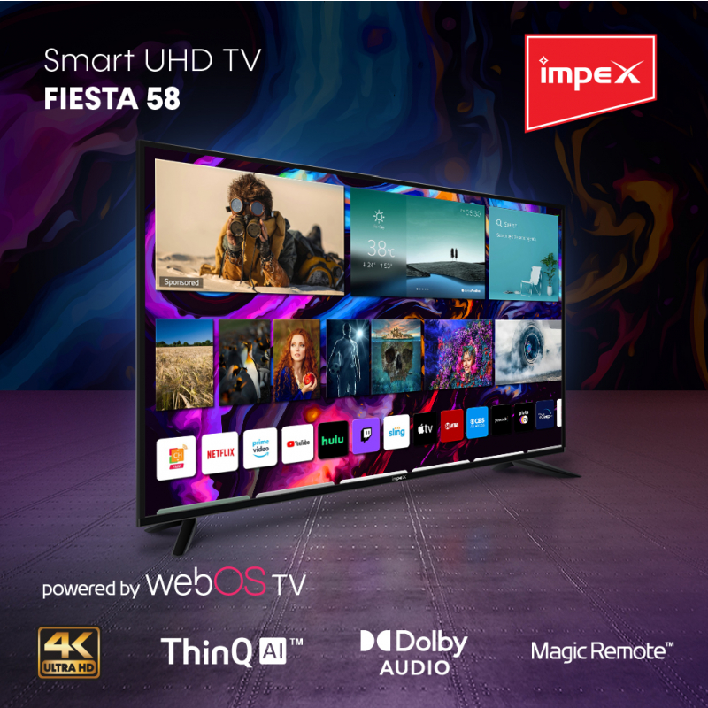 58" WEB OS SMART TV | FIESTA 58UFX2AC11