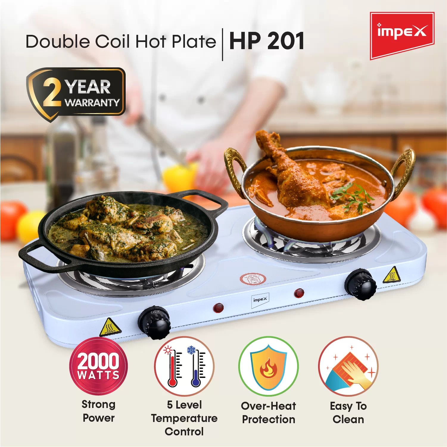 Double Coil Hot Plate | HP 201