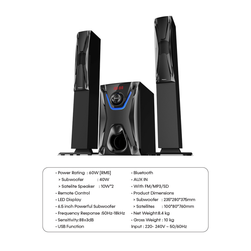 2.1 Speaker System HT 2114 | HT 2114 HO