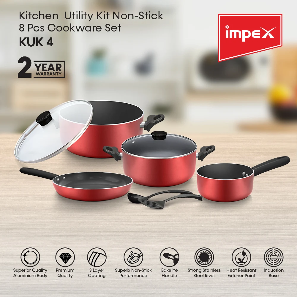 8 Pcs Nonstick Cookware Set | KUK 4