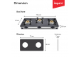 Glasstop Gas Stove ASPIRA 3B