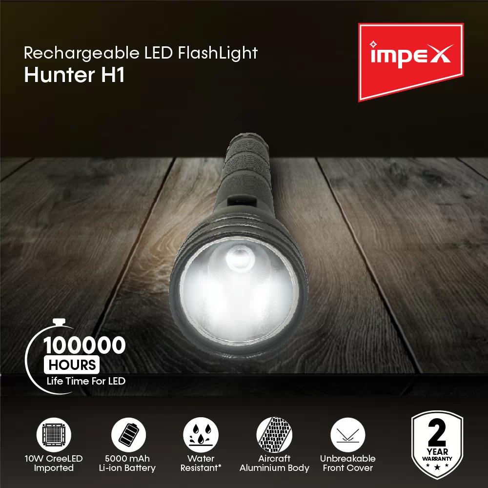 Rechargeable LED Flash Light | Hunter H1