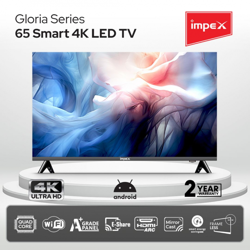 GLORIA 65" SMART 4K LED TV | IX65UHDS