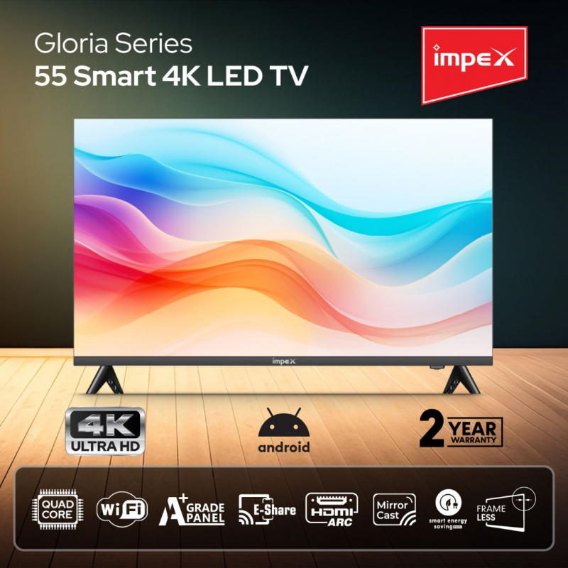 GLORIA 55" SMART 4K LED TV | IX55UHDS