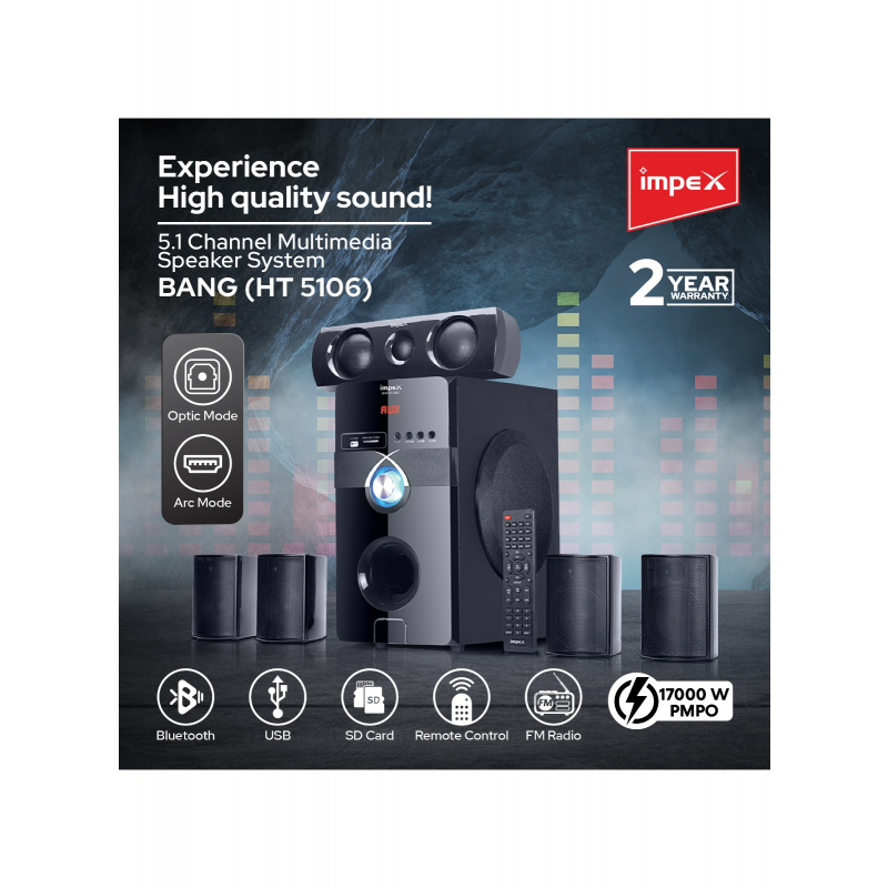 Impex Speaker System IX Bang| HT 5106