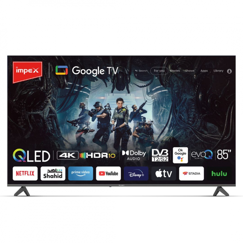 IMPEX 85" UHD  GOOGLE QLED TV (evoQ 85S4QLC2 )