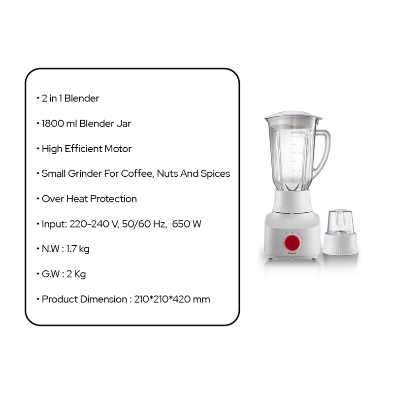 Impex 2 in 1 Blender | BL 3509