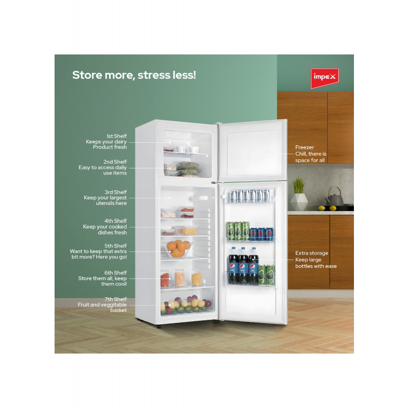 Impex 355L Defrost Refrigerator | IRF 290W