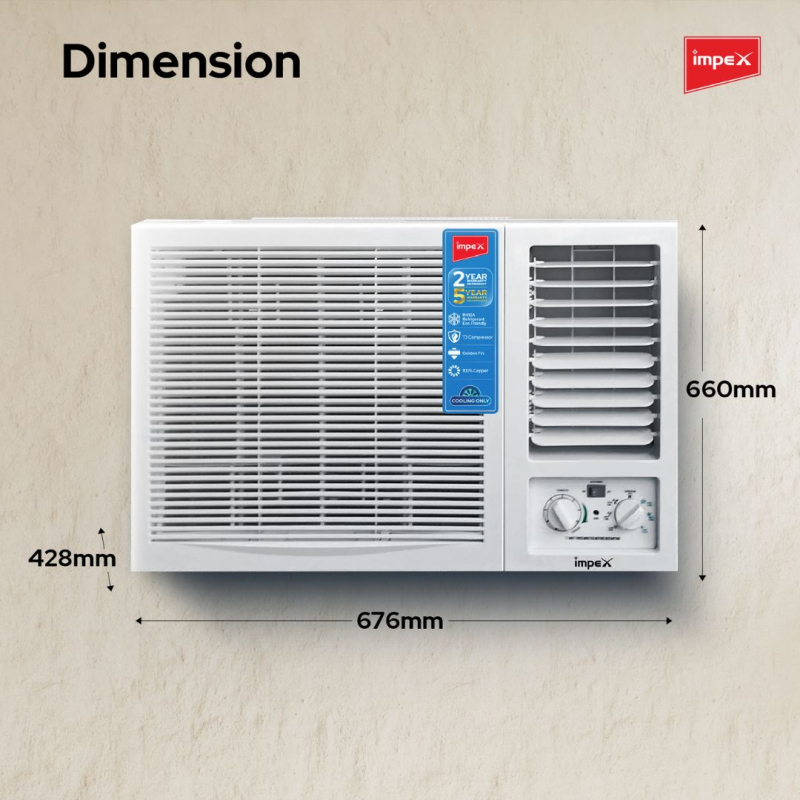 IMPEX WINDOW AIR CONDITIONER | IM18W3CCSA