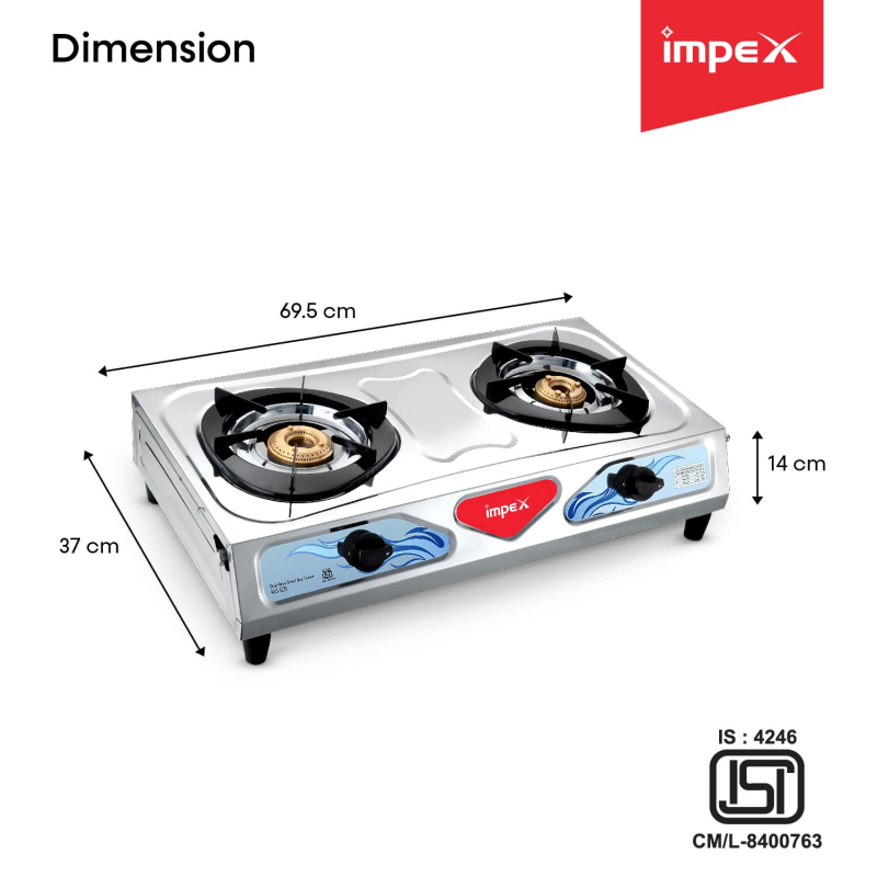 impex gas stove 2 burner price