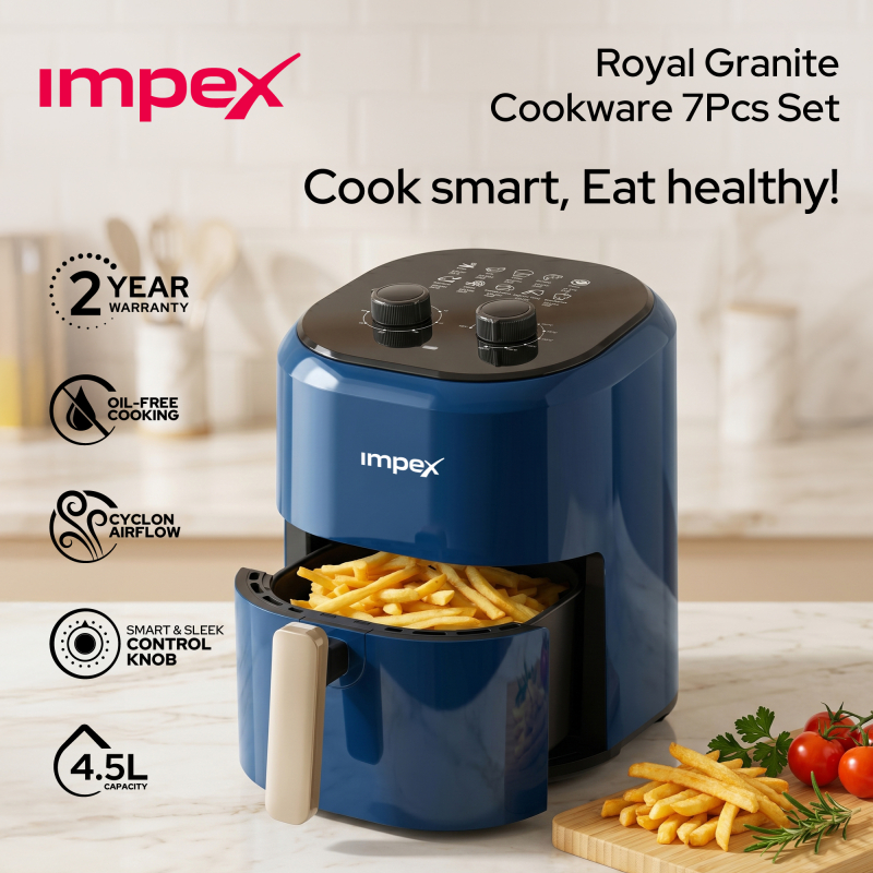 Impex 4.5 Ltr. Mechanical Air fryer | AF 4500