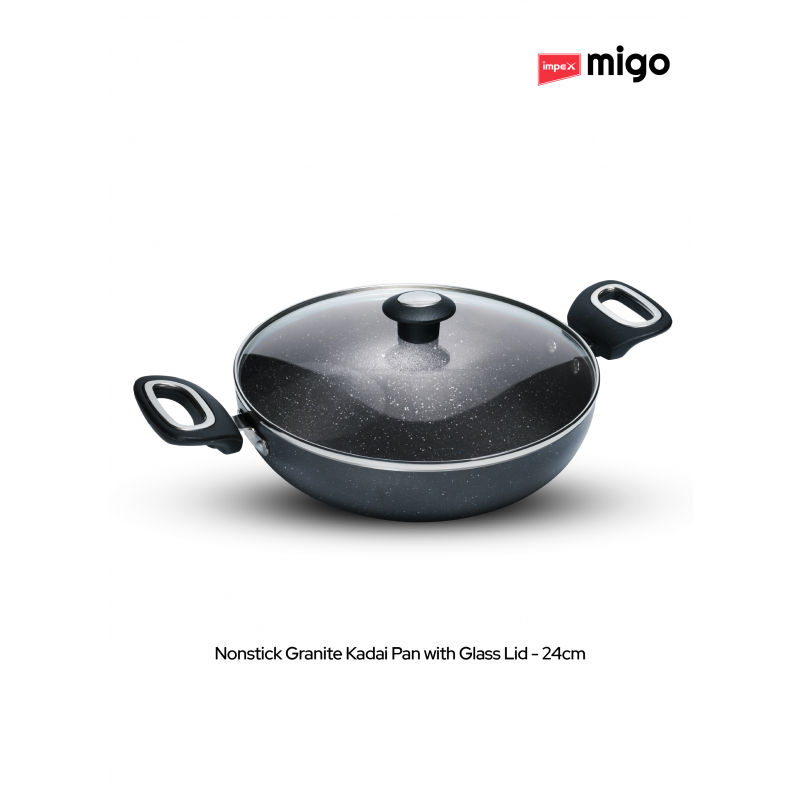 Impex Migo Nonstick Granite 4Pcs | FKT Set Grey G