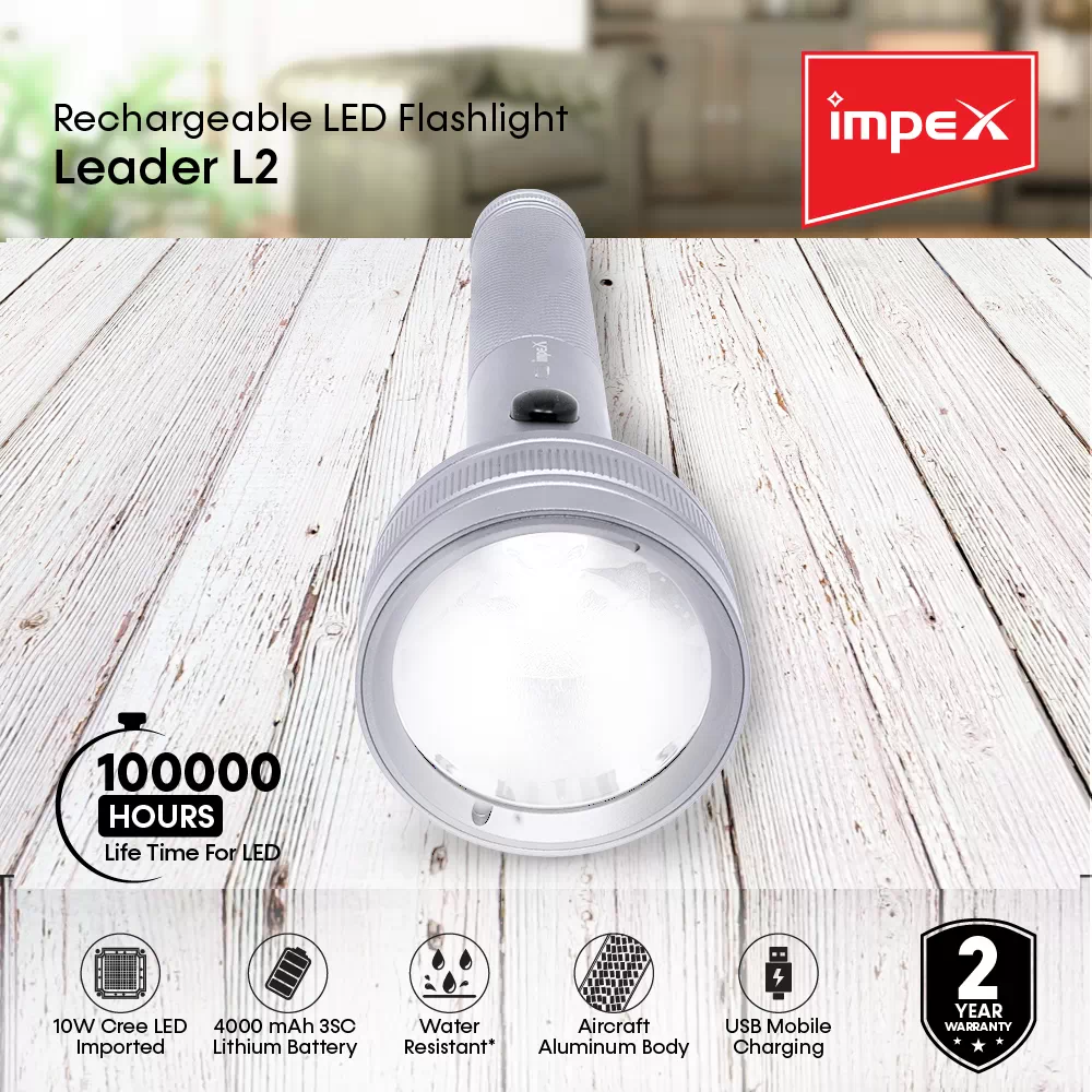 Rechargeable  LED Flash Light | Leader L2