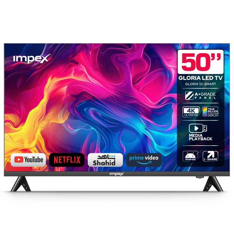 Impex 50" FHD Smart LED TV | GLORIA 50  SMART