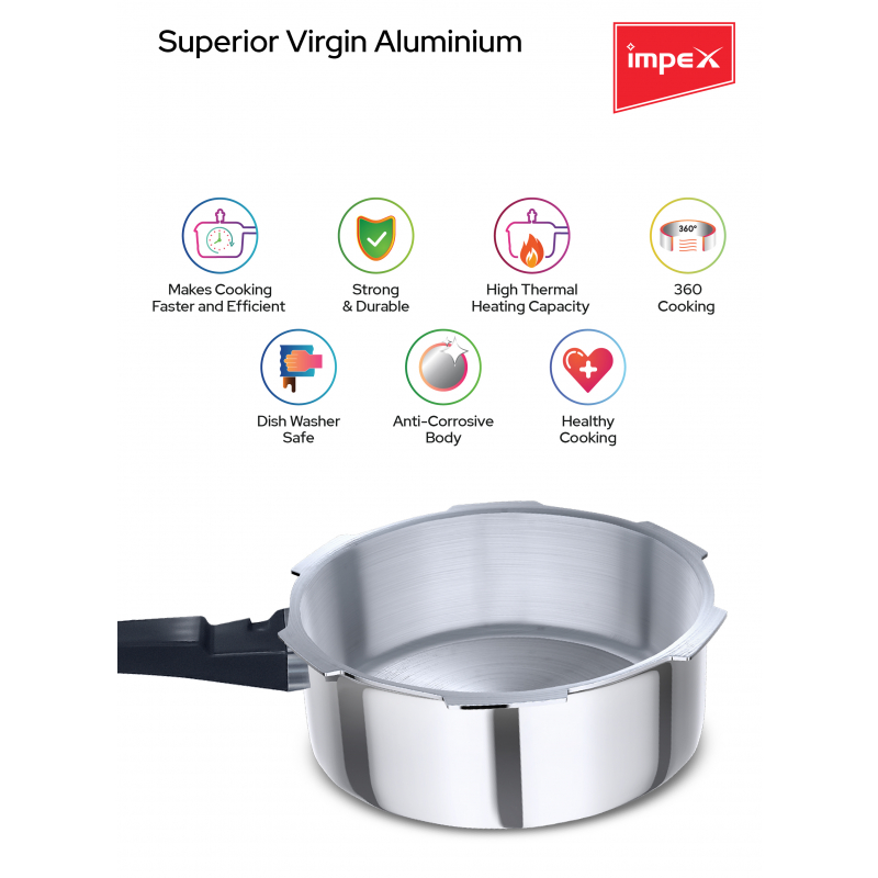 Impex Aluminium Pressure Cooker Family Combo | IFC 235