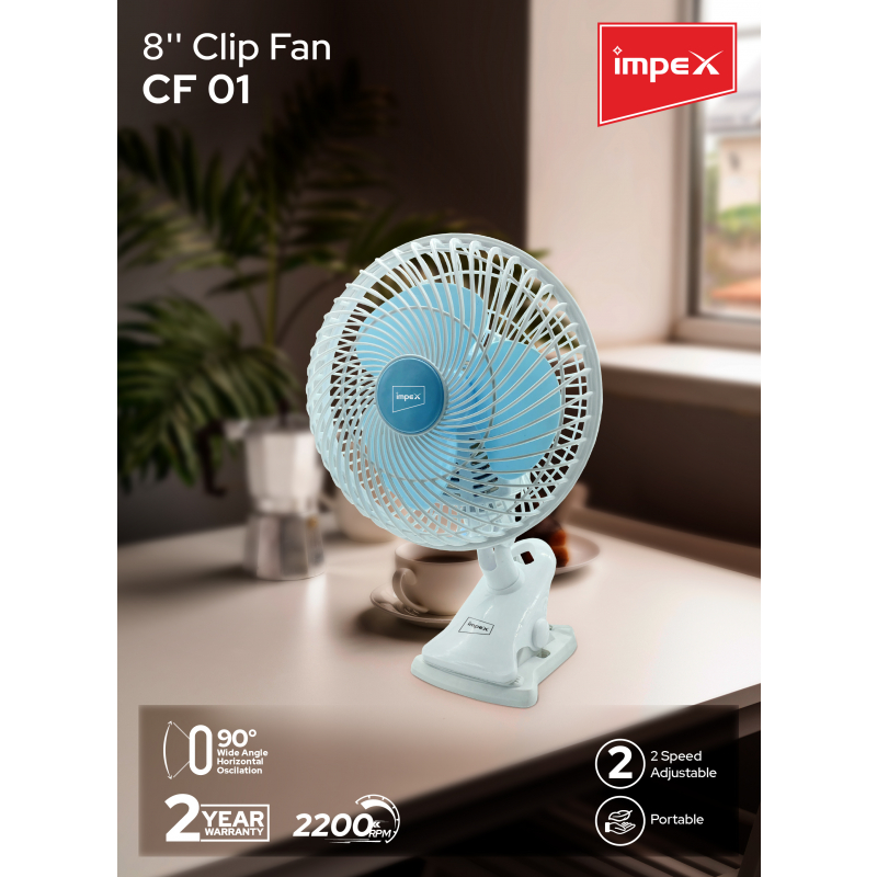 IMPEX 8 CLIP FAN | CF 01