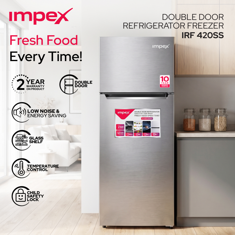 Impex 458L No Frost Inverter Refrigerator |  IRF 420 SS