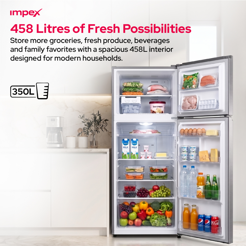 Impex 458L No Frost Inverter Refrigerator |  IRF 420 SS
