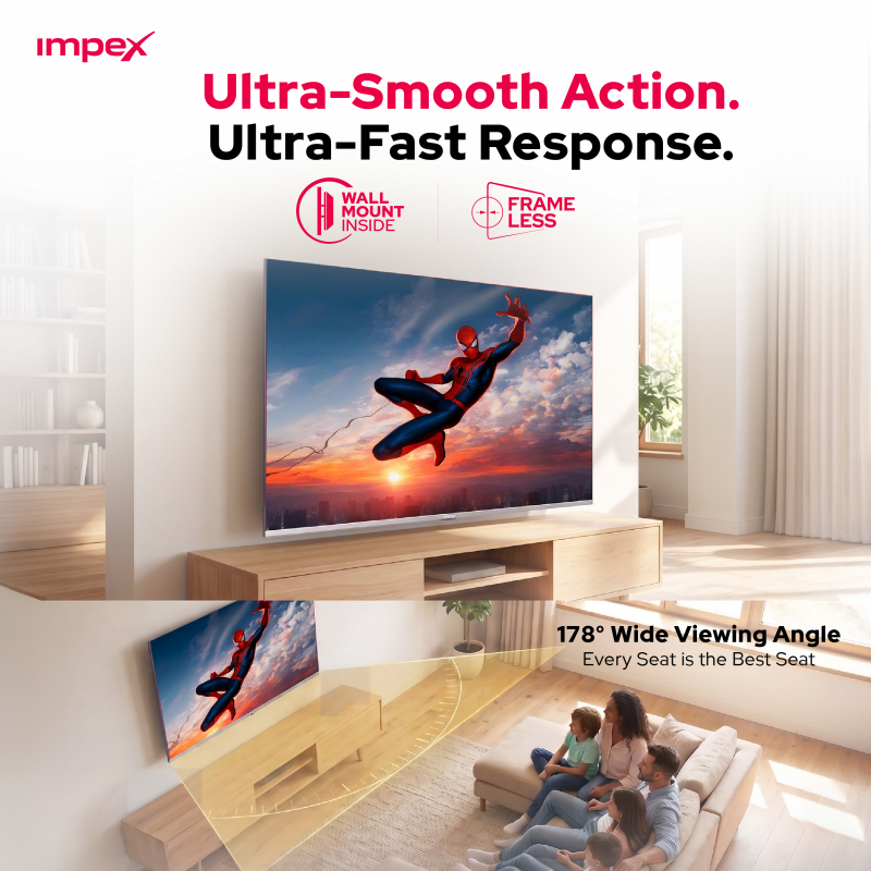 Impex 55 QLED UHD Google LED TV 12OHZ |  evoQ 55S4QLC2R120