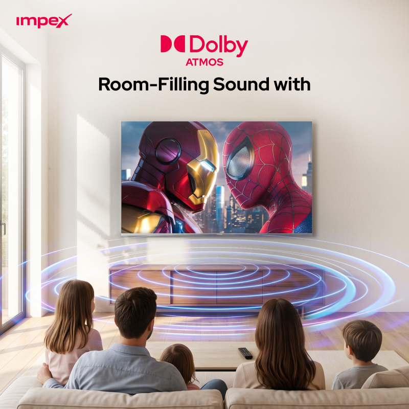 Impex 65" google TV | evoQ 65S4QLC2R120