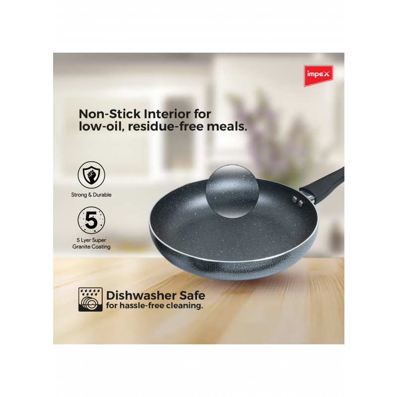 Impex Granite Coated Nonstick Cookware 8pcs Set  | NCB 7108