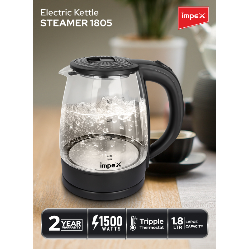 Impex 1.8 Ltr Electric Kettle | STEAMER 1805