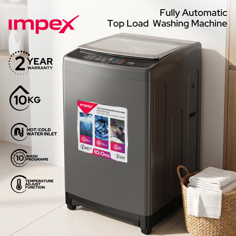 Impex Top Load Washing Machine | WM1000TMG