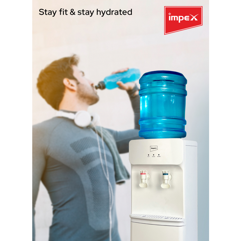 Impex Hot & Cold 2 Tap Water Dispenser (WD 3904B)