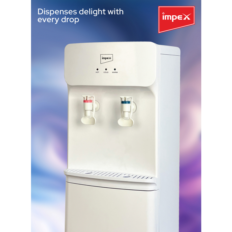 Impex Hot & Cold 2 Tap Water Dispenser (WD 3904B)