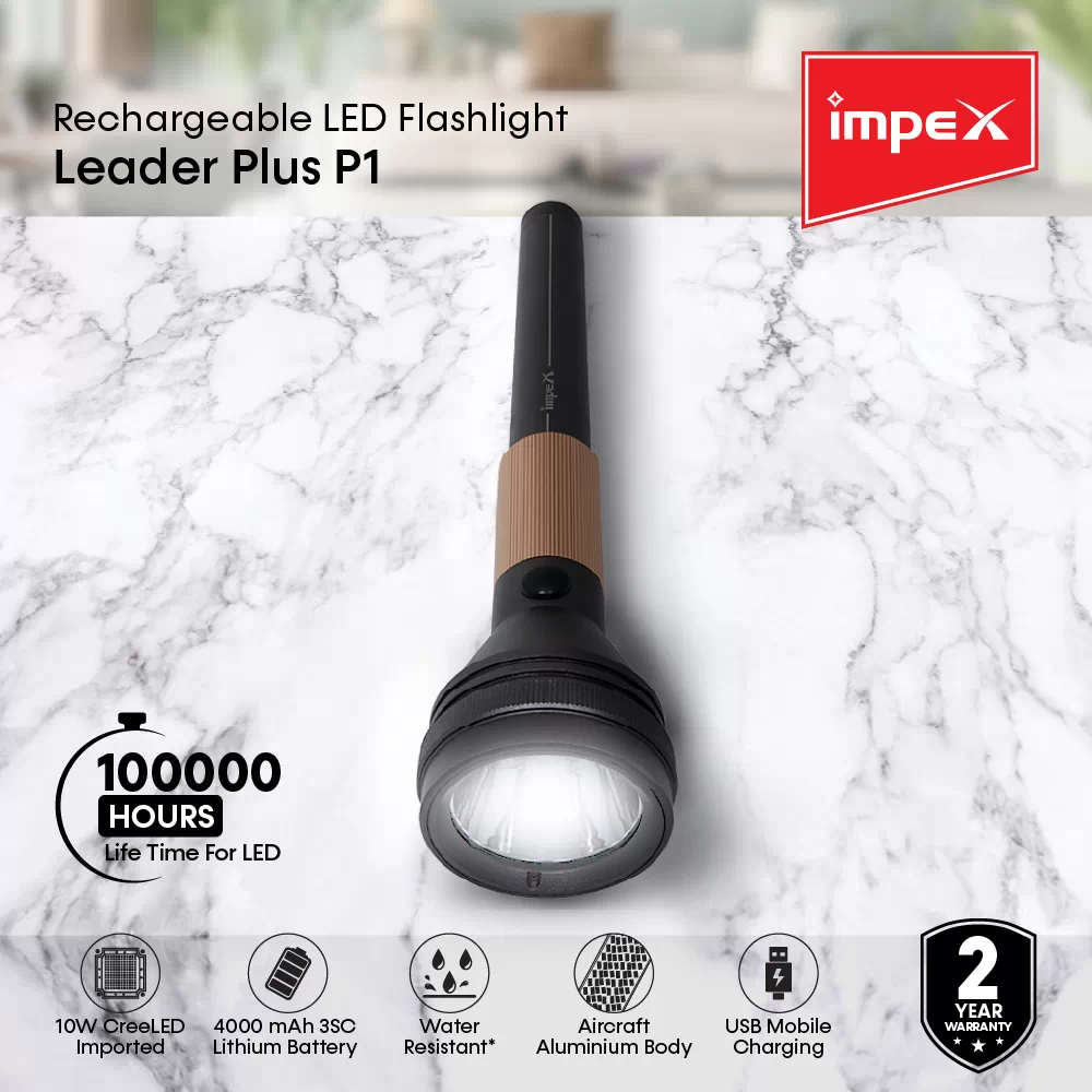 Rechargeable  LED Flash Light | Leader Plus P1