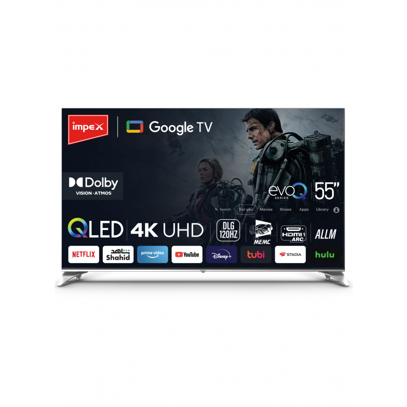 IMPEX 55" QLED UHD GOOGLE LED TV |  evoQ 55S4QLC2R120